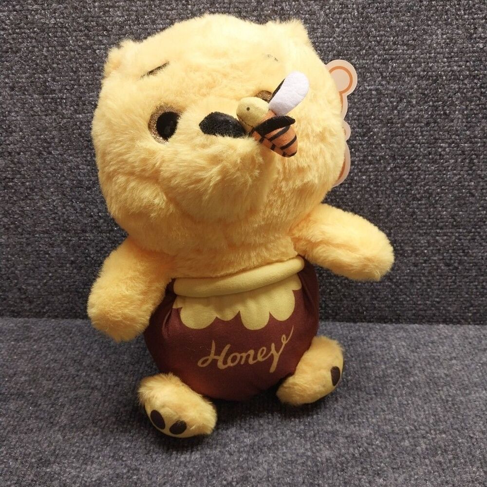 Goldie Honey Pot Bear Plush w/ Bee 11" Stuffed Animal Toy Factory NWT
